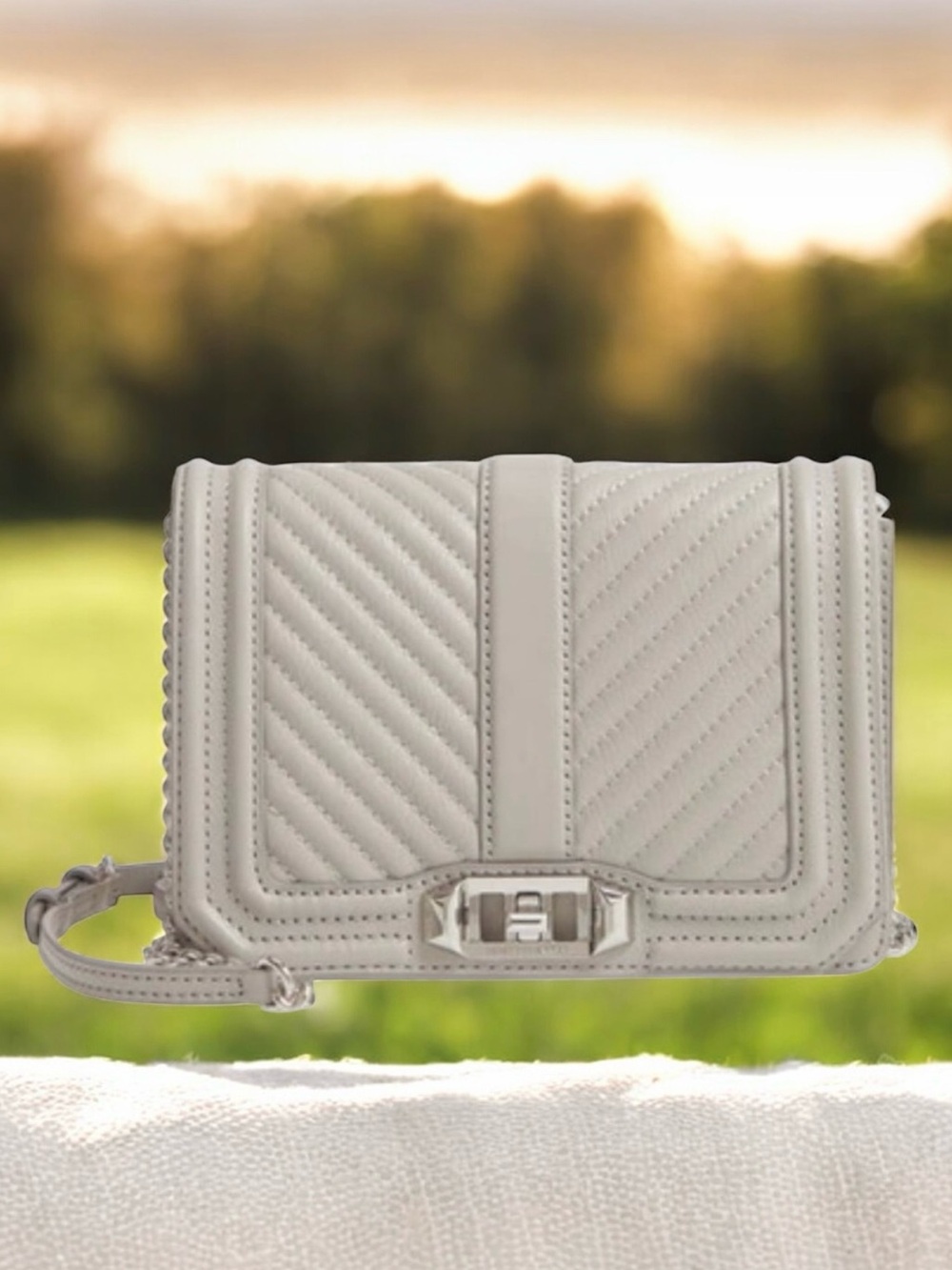 🆕 Rebecca Minkoff Chevron Quilted Love Shoulder Bag